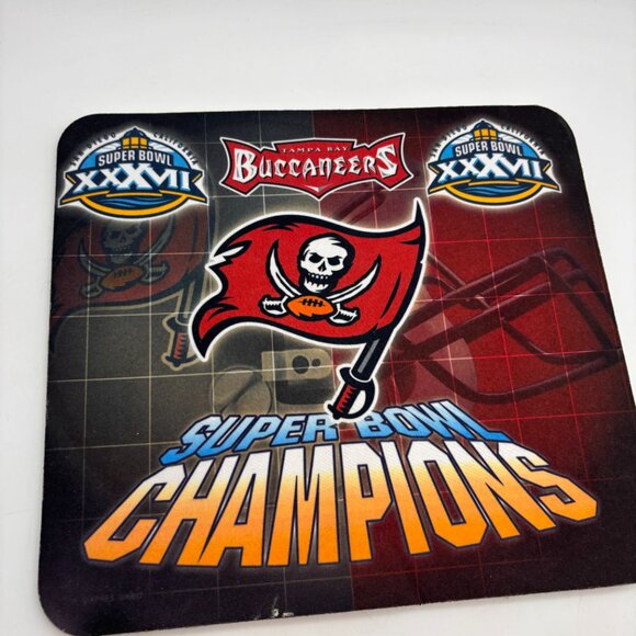 NFL Tampa Bay Buccaneers Super Bowl XXXVII Champions Logo Computer Mouse Pad - Picture 4 of 7